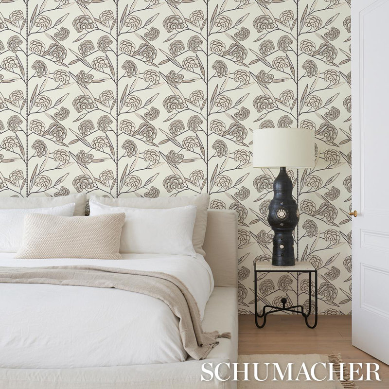Schumacher x Neisha Crosland Jacob'S Tree Wallpaper, Old Rose