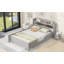 Wood Platform Bed with Built-in LED Light, Storage Headboard and Guardrail-1479383434-1479383435