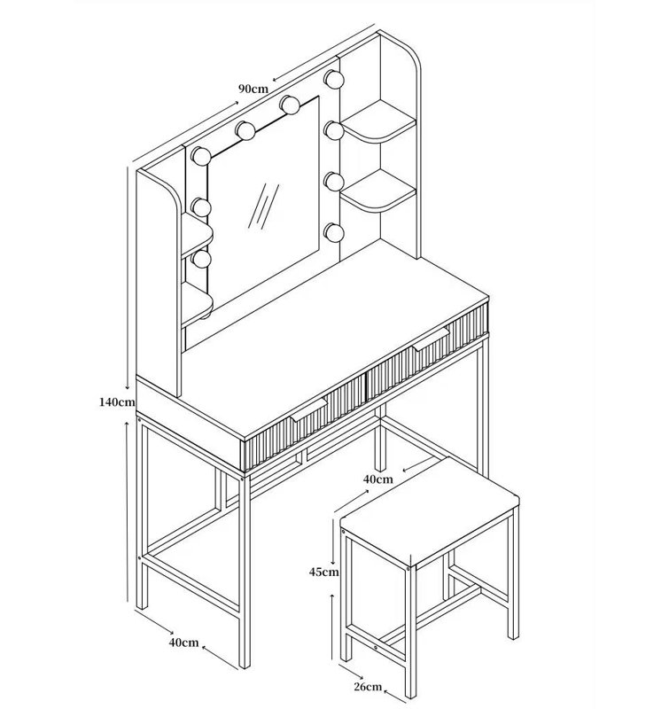 Eva Dressing Table