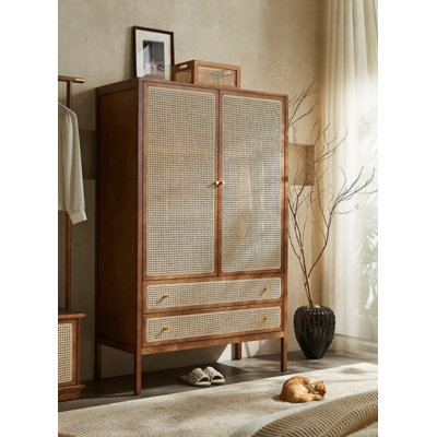 Simple garde-robe tissée rétro
