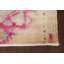 Tapis de couloir unique en laine noué à la main des années 1950 de 2 pi 10 po x 11 pi en rose / ivoire