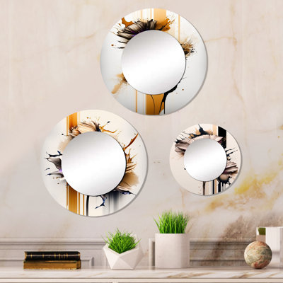 Dija Metal Round Mirror
