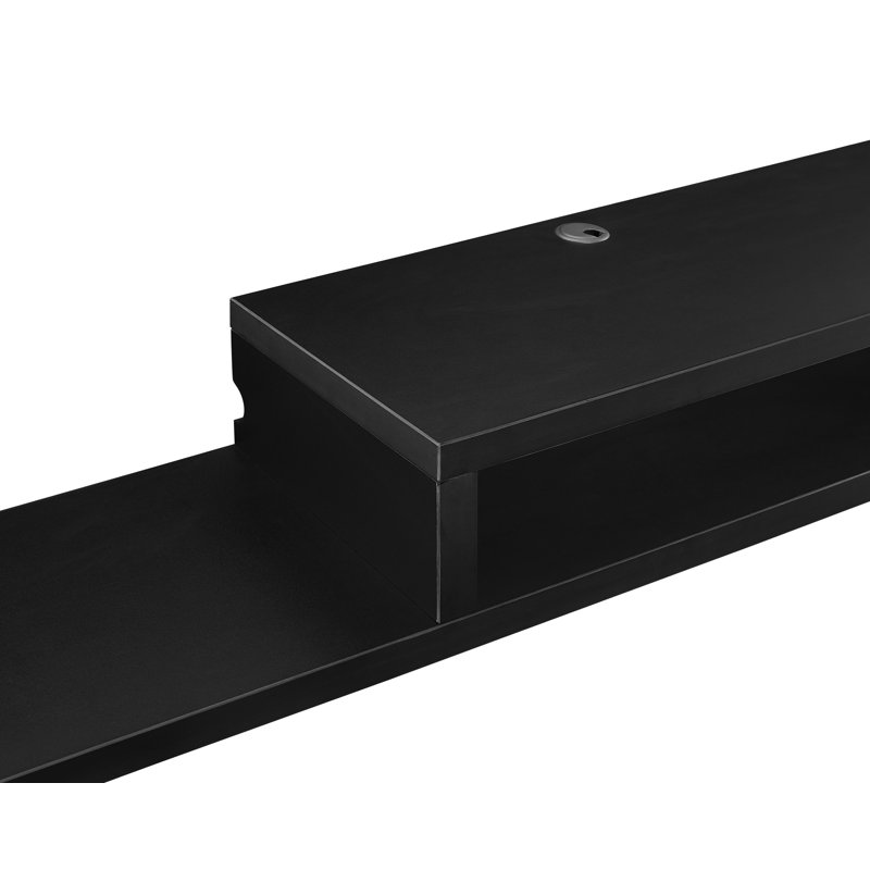 Meuble télé flottant pour téléviseur de 65 po ou moins Sroda, Noir