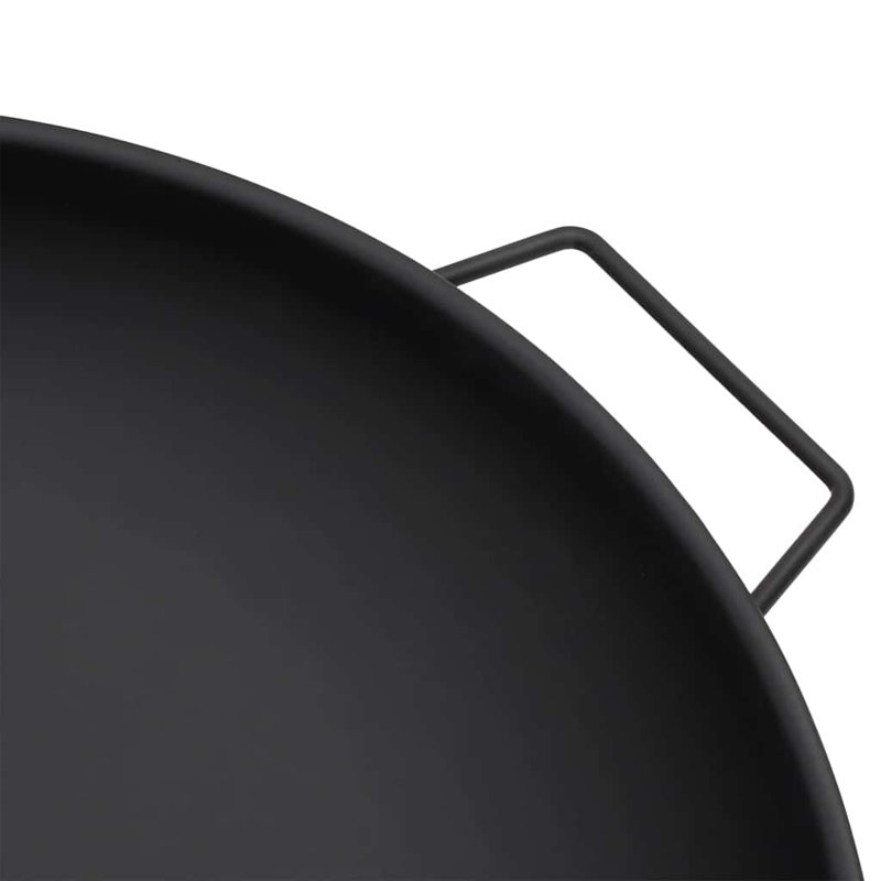 Aziah Fire Pit Steel, 67.5cm H x 58cm W x 22.5cm D, Black