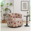 Fauteuil demi-tonneau pivotant rembourré Bryonie