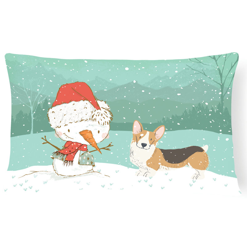  Coussin intérieur / extérieur, Corgi Pembroke tricolore