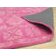 Hand Tufted Wool Geometric Area Rug in Pink