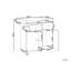 Changing Table Dresser DELISLE Light Brown