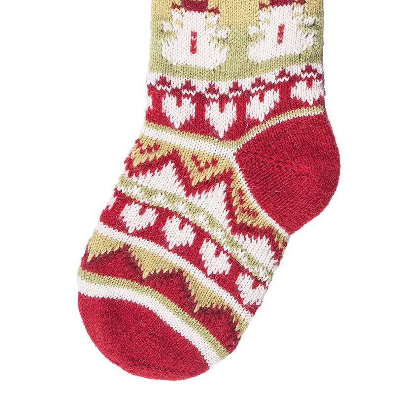 Winter Snowman Knit Stocking