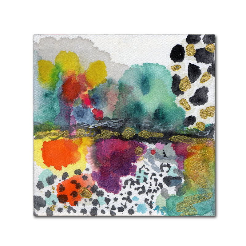 Berkley 'Aftermath' Print on Wrapped Canvas, 18" H x 18" W