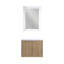 Ensemble de meuble-lavabo simple mural Hartsgrove