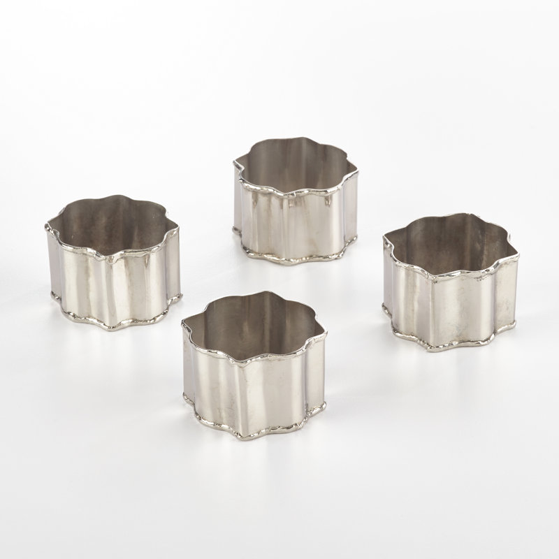 Rond de serviette classique, Argent