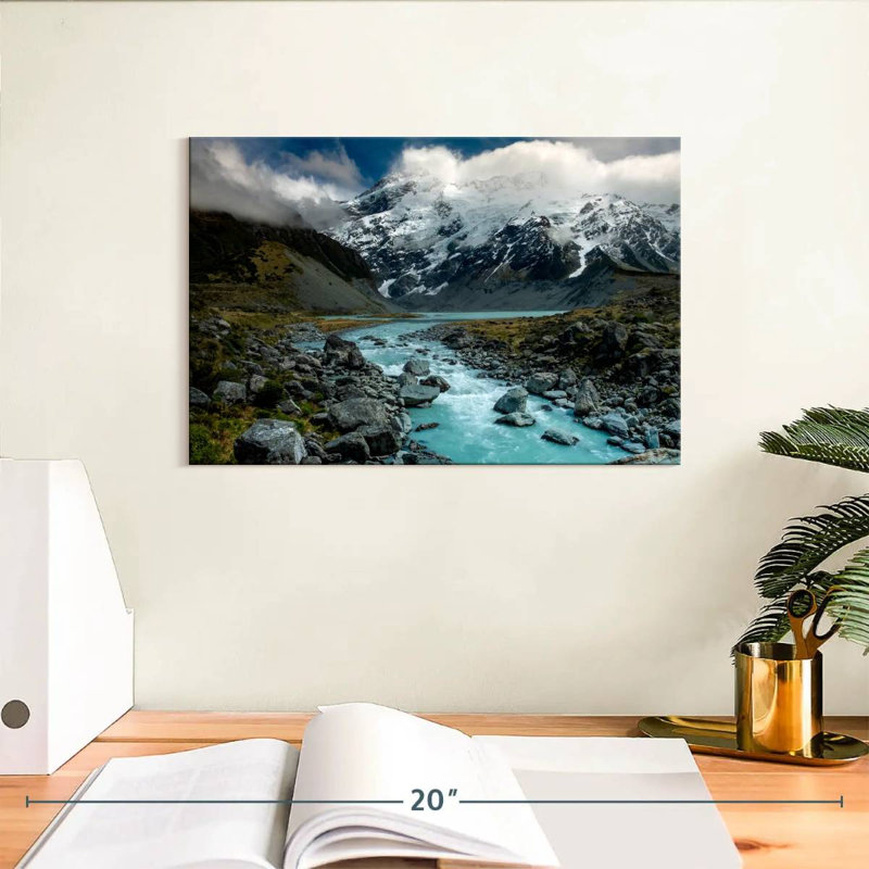 Hooker River Scenery, 8" H x 12" W