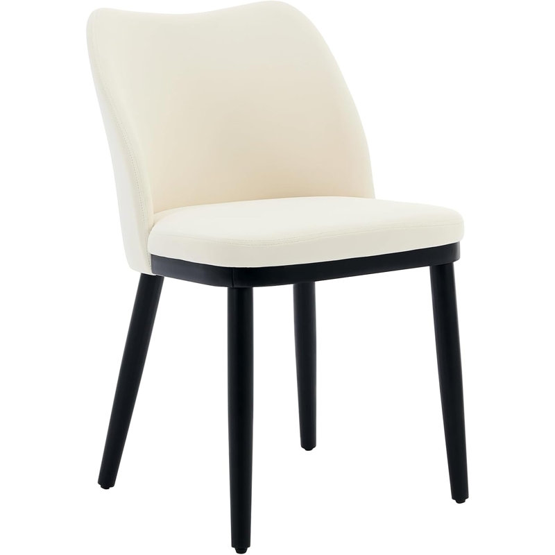 Side Chair in Beige, Beige