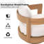 Chaise de patio d'extérieur pivotante avec coussins-122570630