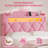 Full-Size Led Bed Frame With 3 Extra-Large Storage Drawers, Padded Storage Headboard With Power Outlet, Velvet Princess Castle Platform Bed, Sturdy Metal Frame, Pink-837534879-837534872
