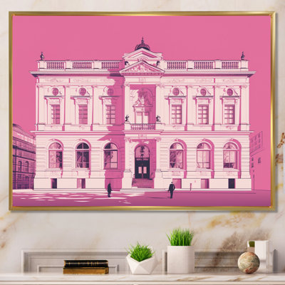 «Blue Blueprint of Classical London I», reproduction sur toile