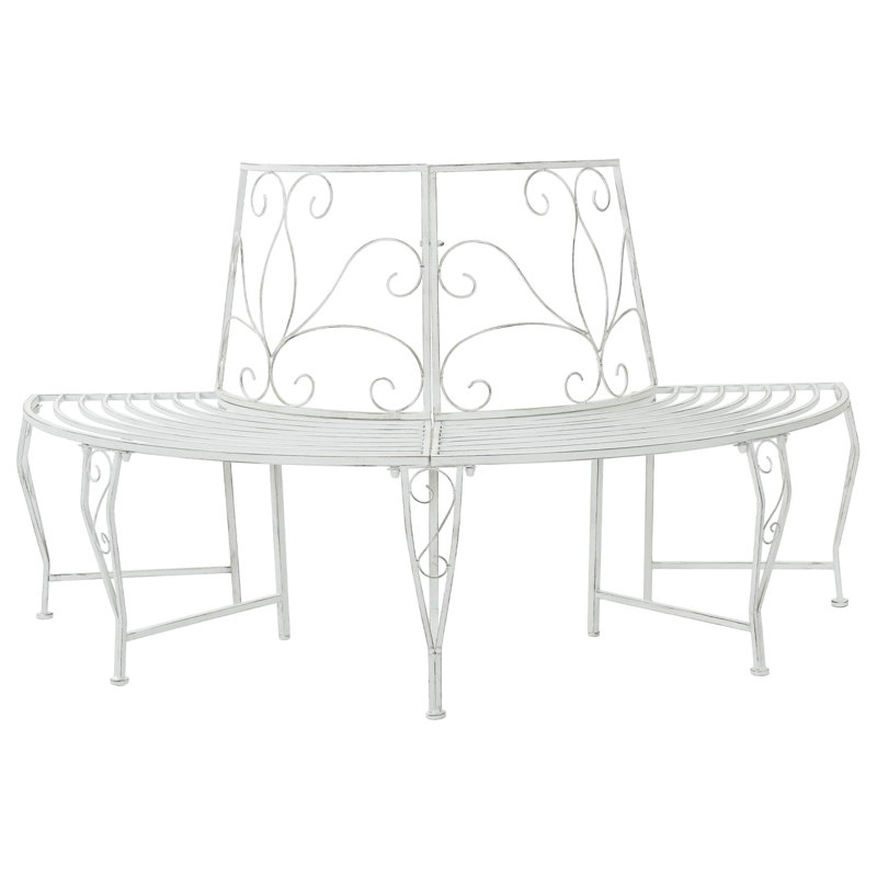 Outdoor Bench, Antique White