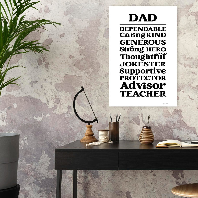 «Dad Words», art contemporain abstrait, H 24 po x l 16 po