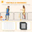 Panel Steel Pet Barrier With Door-93798969