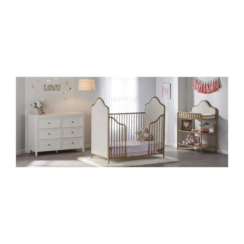 Commode 6 tiroirs Sara Kids, Crème