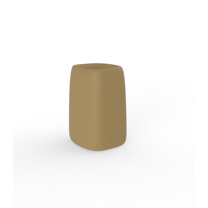 Organic Resin Pot Planter, Ecru, 27.5" H x 20" W x 18" D