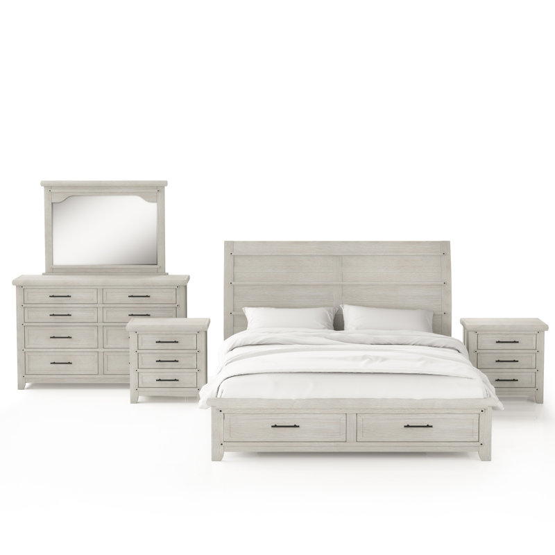 Amasa Solid Wood Piece Bedroom Set