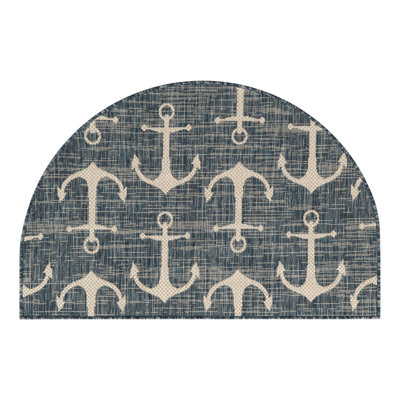 Glidden Blue Indoor/Outdoor Rug