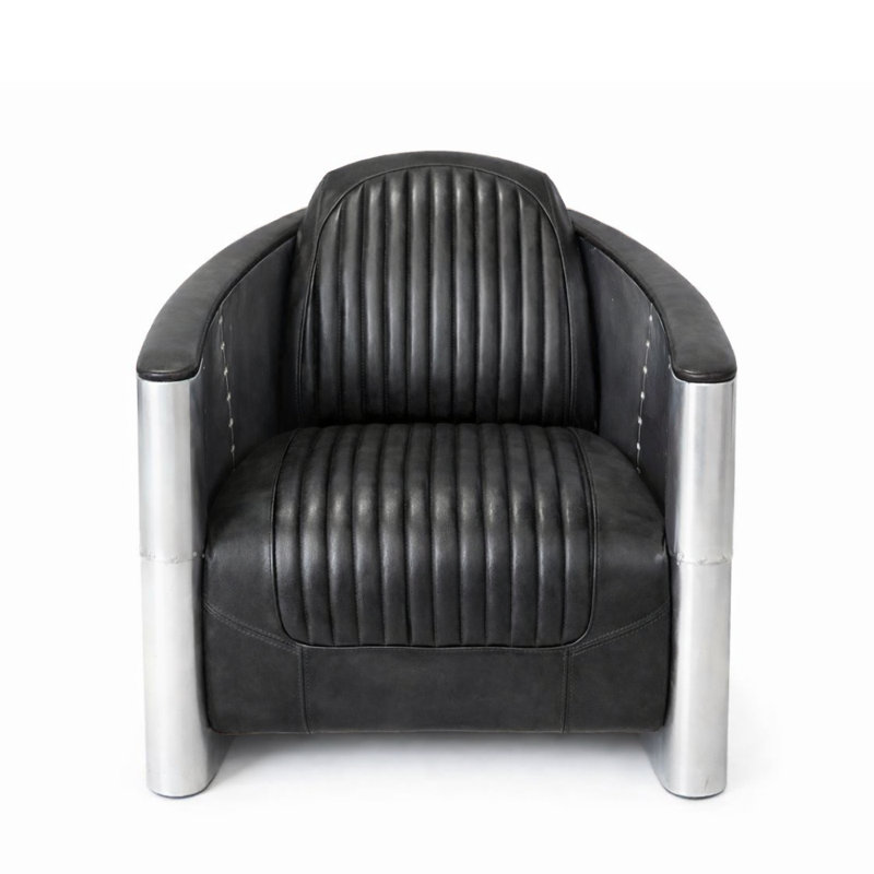 North Pu Leather Chair, Black