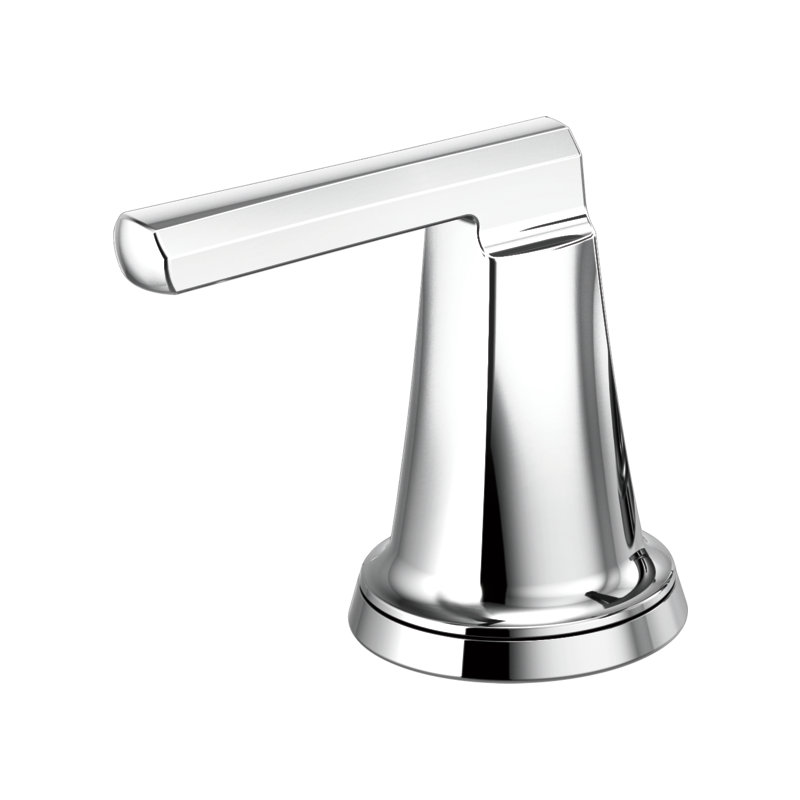 Levoir® Two-Handle Wall Mount Lavatory Faucet - Less Handles, Lever, High, Polished Chrome