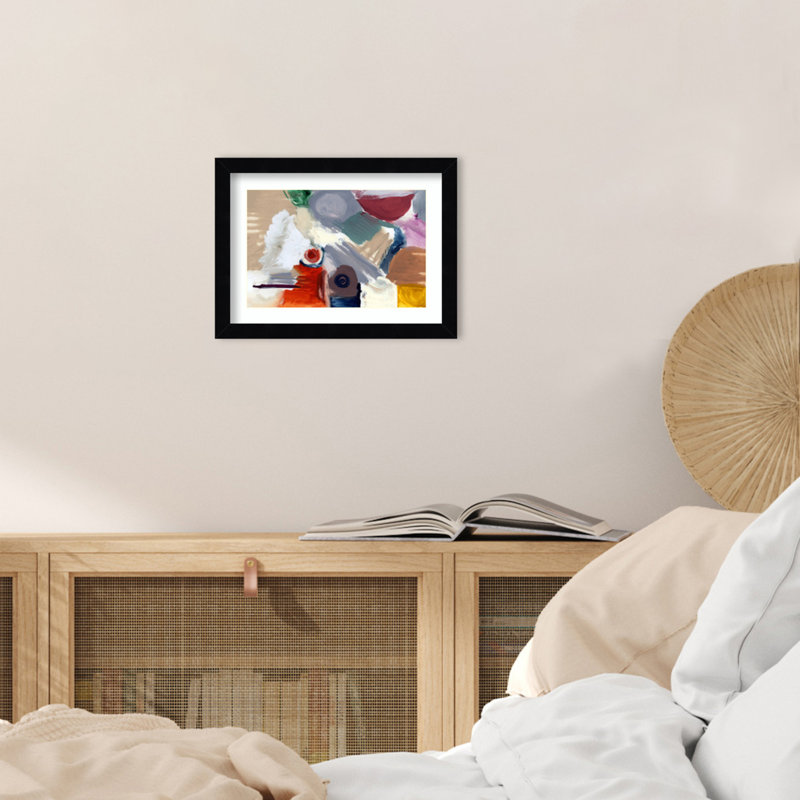 «The Universal» par Ortanza, impression sur bois encadrée, H 10 po x l 13 po, Noir Svelte