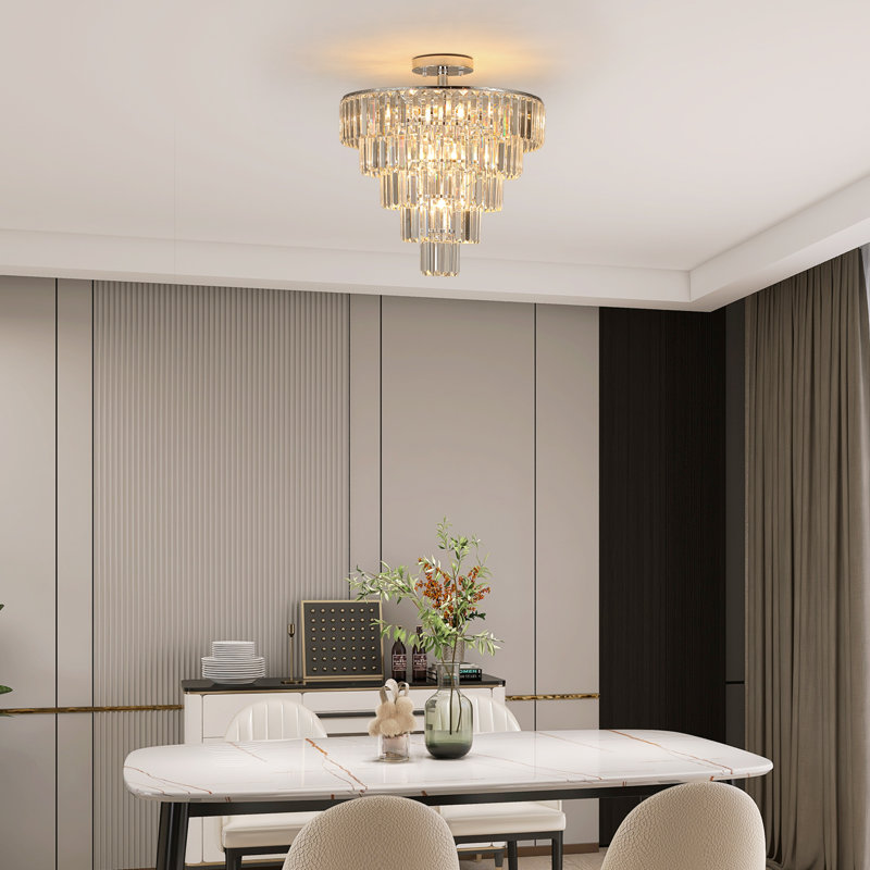Emmin 10 - Light Tiered Chandelier, Chrome