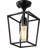 Crattic Lantern Flush Mount Lighting with Glass Shade-1298380956-1298380959