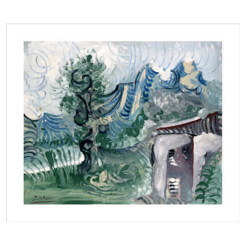 «Landscape» par Pablo Picasso, impression giclée sur cadre, H 33,5 po x l 39,17 po