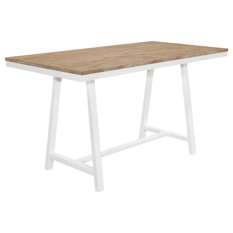 Table de salle à manger rectangulaire à hauteur de comptoir 71 pouces Modern l'attrait - brun Hollis