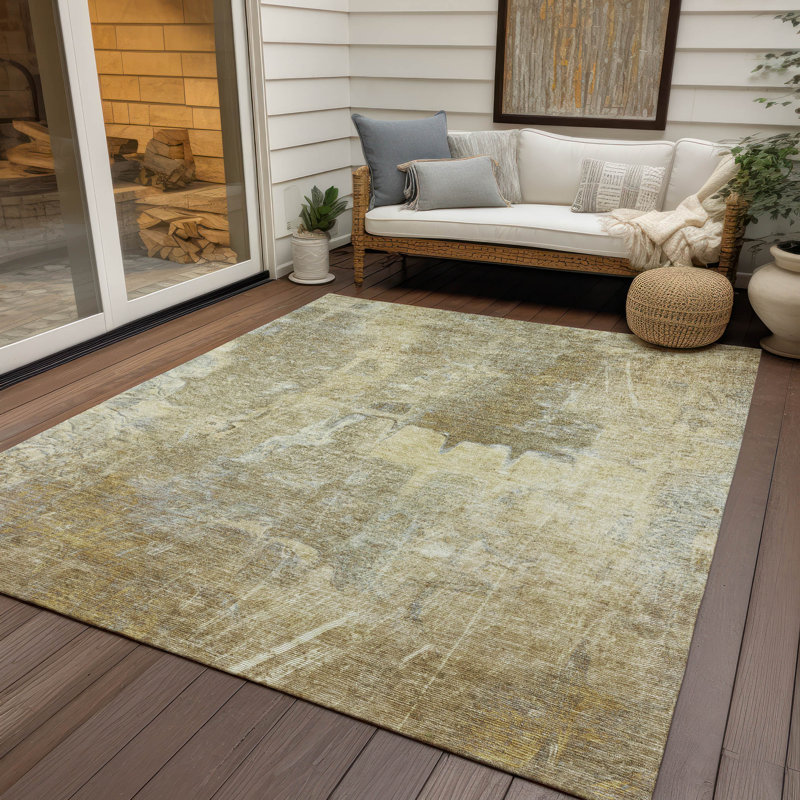 Machine washable indoor/outdoor  acn2226 abstract rug Kadyn, Rectangle 10' x 14'