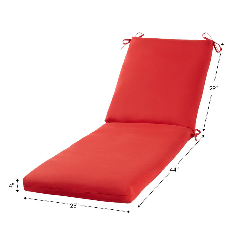 Outdoor Chaise Lounge Chair Cushion, Salsa