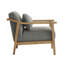 Chaise d'appoint rembourrée en bois massif Rayn-2067350304