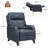 Traditional Oversize Genuine Leather Pushback Recliner-1176625761