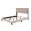 Grand lit plateforme tapissier en velours-87878487