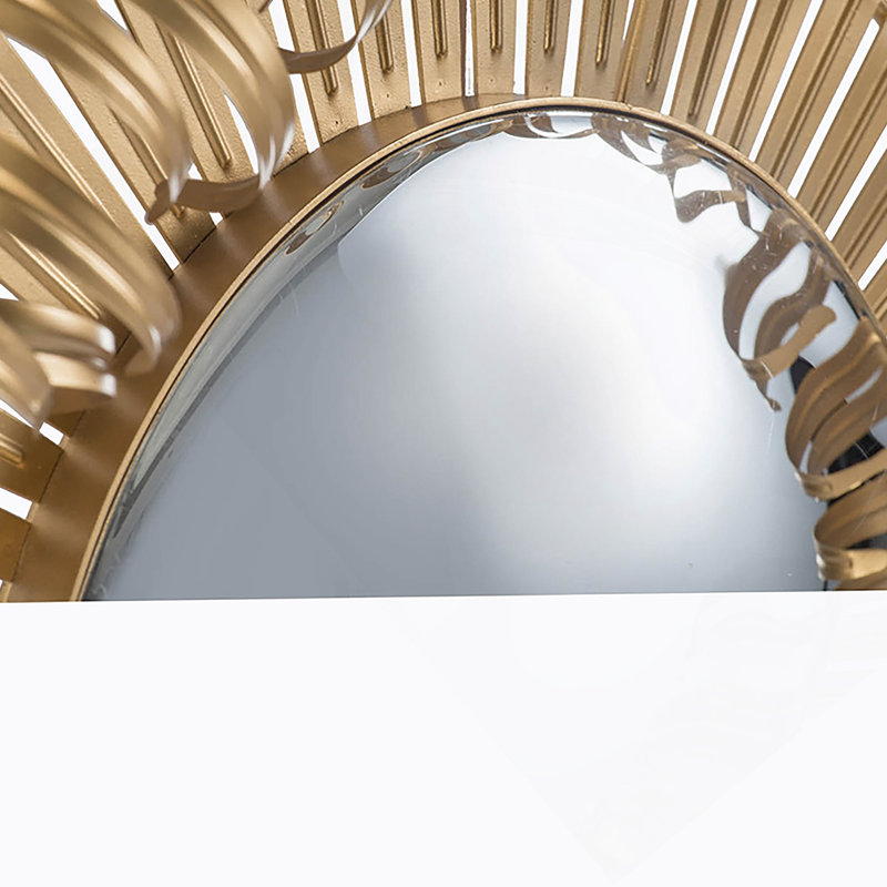Miroir décoratif rond en fer