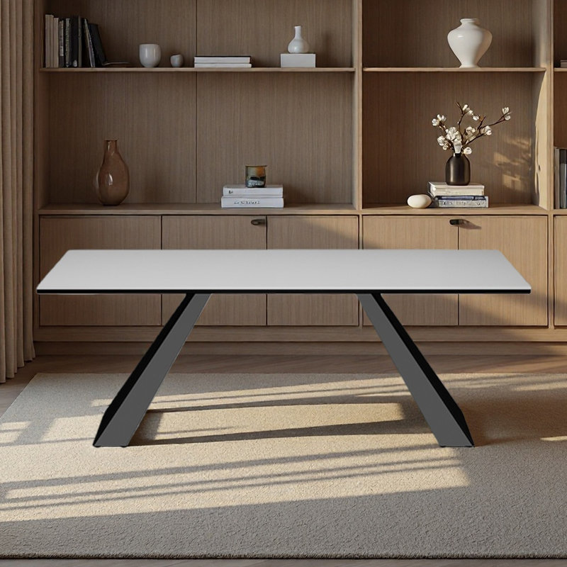 Bureau en granit, à usage domestique, de forme rectangulaire, H 29,53 po x l 62,99 po x P 31,5 po