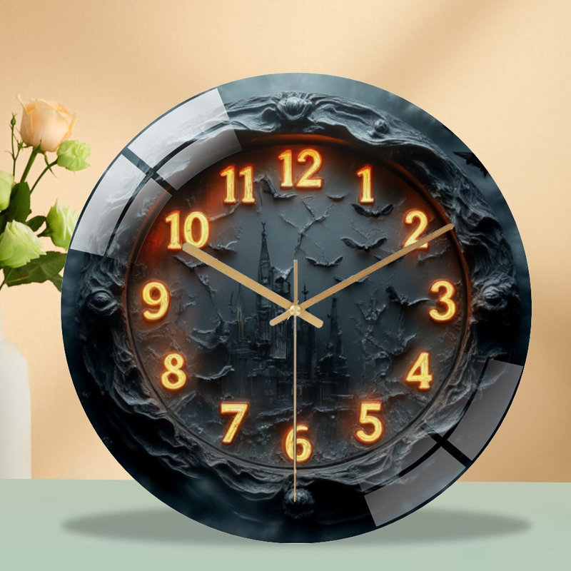Horloge murale Haunted Castle