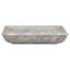 Lavabo de salle de bain vasque rectangulaire en marbre 13,8 "-92991724
