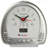 Analogue Mechanical Alarm Tabletop Clock in Silver