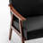 Accent Chair with Microfiber Upholstery and Solid Wood Frame, Classic Living Room Furniture for Extra Seating PU/PVC