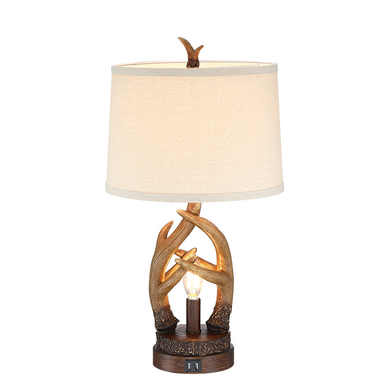 Ezzard Rustic Antler Table Lamps