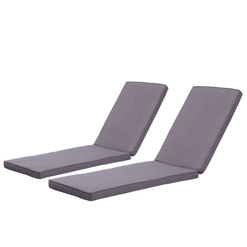 Chaise longue inclinable longue 75 po avec coussins