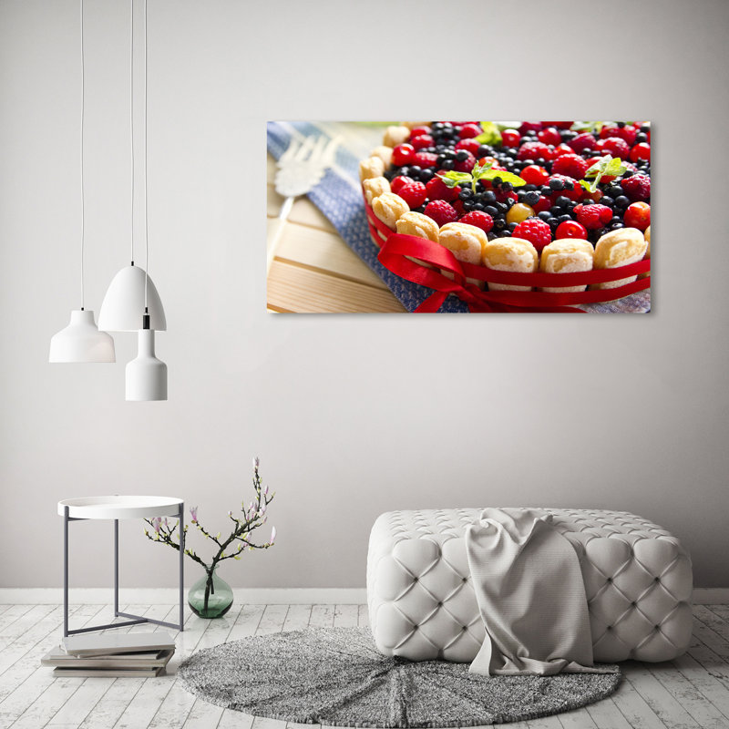 Forest Fruit Cake - Wrapped Canvas Print