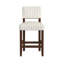 Tabouret de comptoir Bowo, rayures, pieds en bois franc-112254036-112254038
